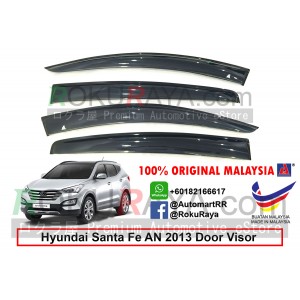 Hyundai Santa Fe DM (3rd Gen) 2013 AG Door Visor Air Press Wind Deflector (Big 12cm Width)